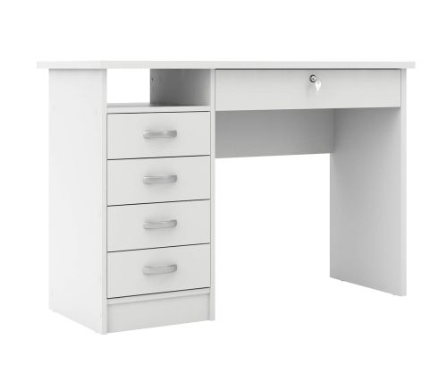 FTG Function Plus White 5 Drawers Desk
