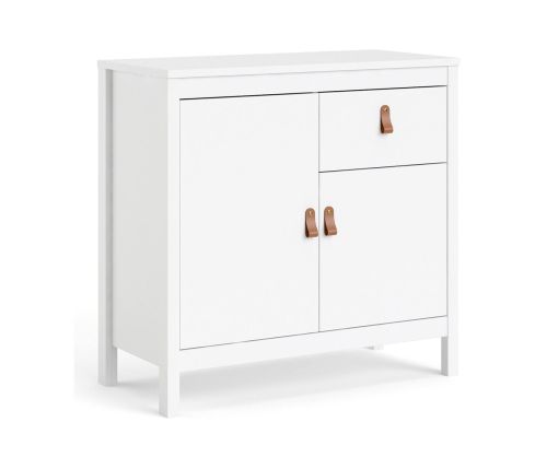 FTG Barcelona White 2 Door 1 Drawer Sideboard