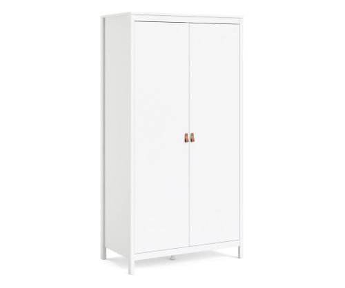FTG Barcelona White 2 Door Wardrobe