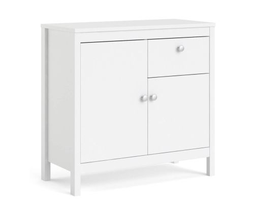 FTG Madrid White 2 Door 1 Drawer Sideboard