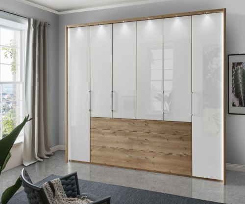 Wiemann Vip Metz 6 Door 3 Drawer Bi-Fold Wardrobe - H236cm