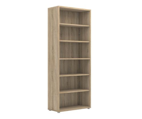 FTG Prima Oak Bookcase with 5 Shelves