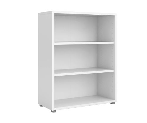 FTG Prima White Bookcase with 2 Shelves