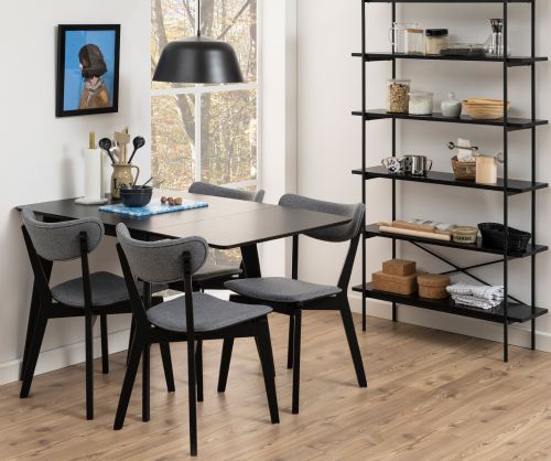 Roxby black Extending Dining Table 
