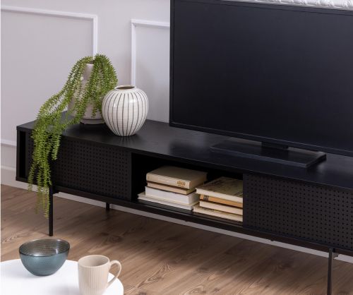 Angus Black TV Unit 