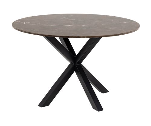 Heaven Dining Table with Brown Polished Marble Top