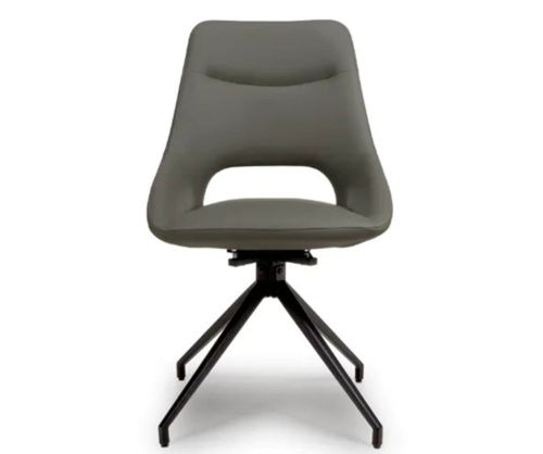 Furniture Link Ace Truffle Swivel Dining Chair in Pair