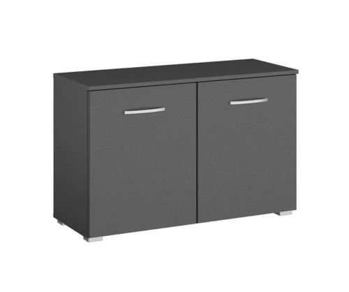 Rauch Aditio 2 Door Chest with Glass Basalt Front