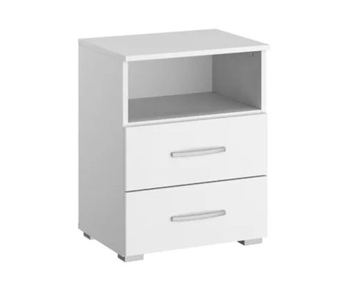 Rauch Aditio 2 Drawer Bedside Table with Shelf and Artisan Oak Front