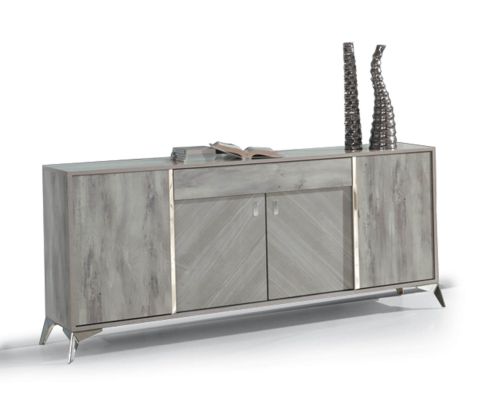 H2O Design Alexa Light Grey Italian 4 door Sideboard