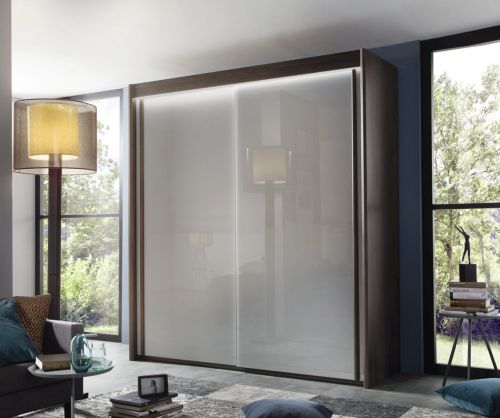 Rauch Amalfi Silk Grey Carcase with Silk Grey Front 2 Sliding Door Wardrobe(H-235cm)