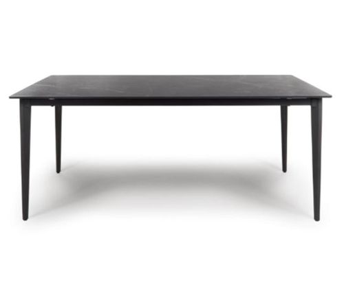 Furniture Link Amalfi Black Marble 140cm Dining Table Only