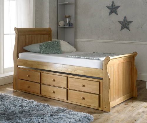 Artisan Captain Wooden Guest Bed Frame with Drawers
