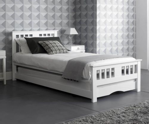 Artisan Wooden Guest White Bed Frame