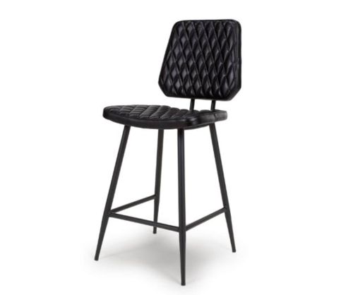 Furniture Link Austin Black Counter Chair in Pair