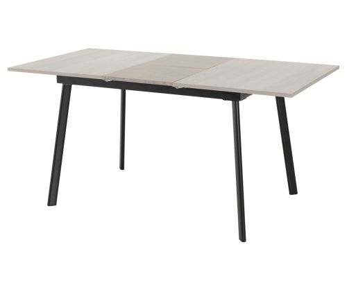 Seconique Furniture Avery Concrete And Grey Oak Effect And Grey Velvet Extending Dining Table Only  