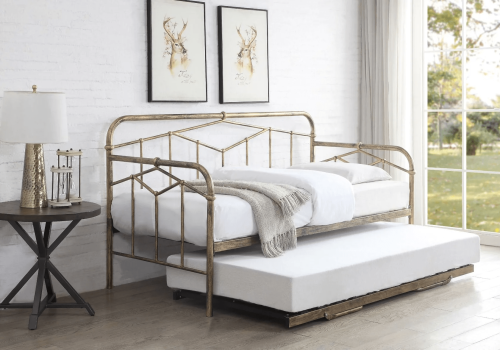 Flintshire Furniture Axton Antique Bronze Metal Day Bed