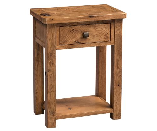 Homestyle GB Aztec Solid Oak Telephone Table