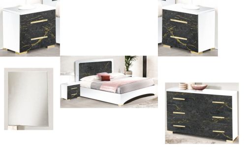 Ben Company Dalia Dark Grey Italian Bedroom Set