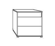 Wiemann Bari 2.5 Drawer Bedside Cabinet