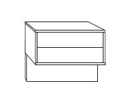 Wiemann Bari 2 Drawer Bedside Cabinet