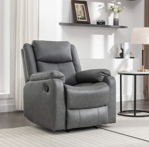  Belair Grey Fabric Recliner Chair 