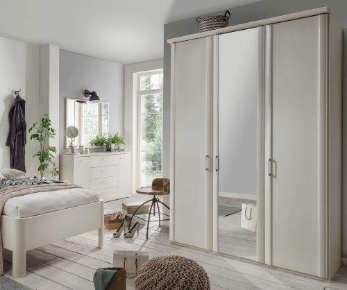 Wiemann Bern Wooden and Mirrored Hinged Door Wardrobe