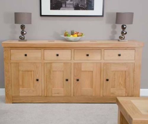 Homestyle GB Bordeaux Oak 4 Door 4 Drawer Sideboard