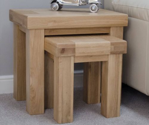 Homestyle GB Bordeaux Oak Nest of Tables