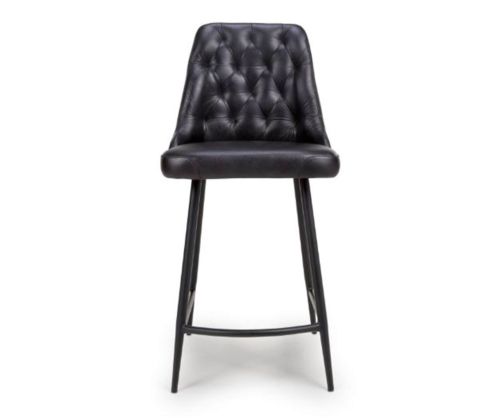 Furniture Link Bradley Black Counter Chair in Pair