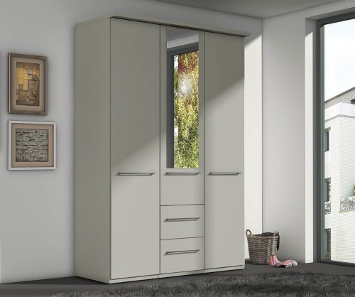 Wiemann Cairns Pebble Grey 3 Door 2 Drawer Combi Wardrobe