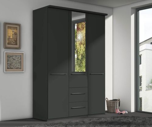Wiemann Cairns Graphite 3 Door 2 Drawer Combi Wardrobe