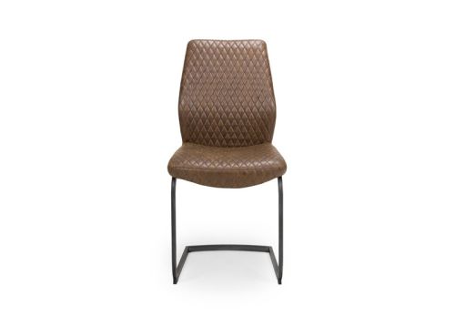 Furniture Link Charlie Antique Brown Dining Chair in Pair