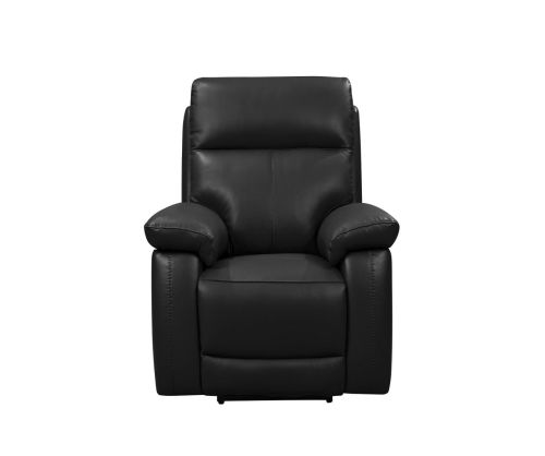 Brooklyn Black Leather Recliner Armchair