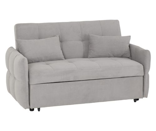 Seconique Furniture Chelsea Silver Grey Sofa Bed