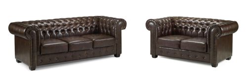 Mallow Antique Brown 3+2 Sofa Set