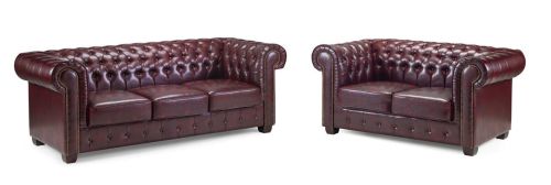 Mallow Oxblood Red 3+2 Sofa Set