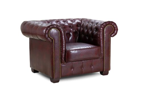 Mallow Oxblood Red Armchair