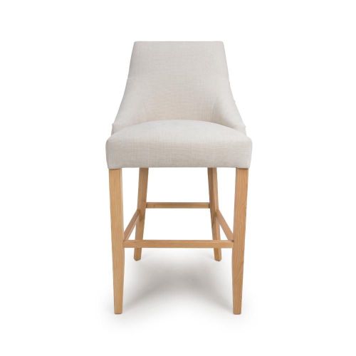 Furniture Link Cole Linen Bar Chair in Pair