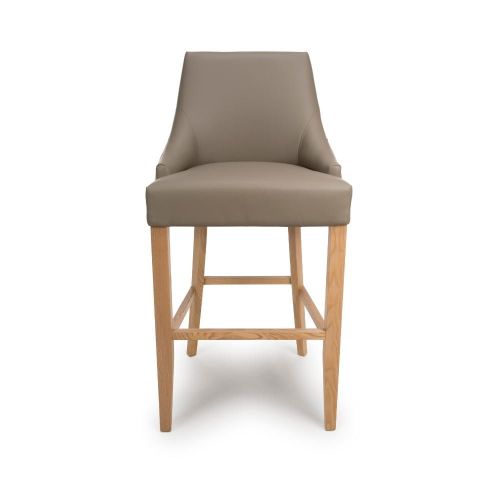 Furniture Link Cole Taupe Bar Chair in Pair