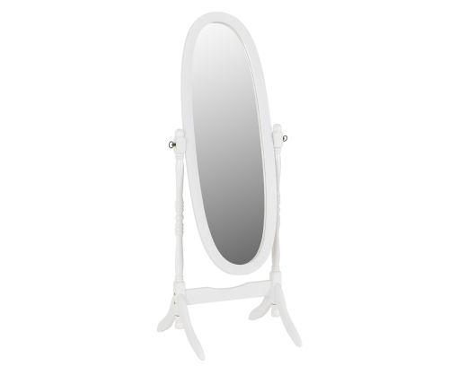 Seconique Furniture Contessa Cheval White Mirror  