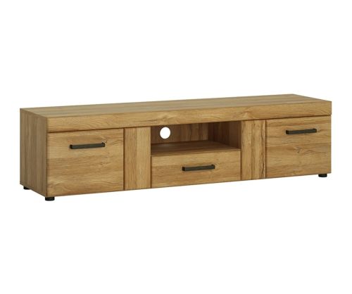 FTG Cortina 2 Door 1 Drawer Wide TV Cabinet in Grandson Oak