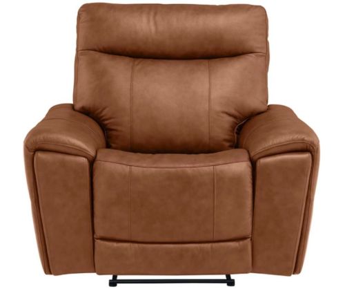 World Furniture Danetti Vintage Tan Leather Electric Recliner Chair