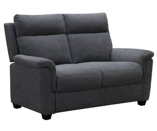 Furniture Link Detroit Grey Fabric Power Recliner 2 Seater Sofa