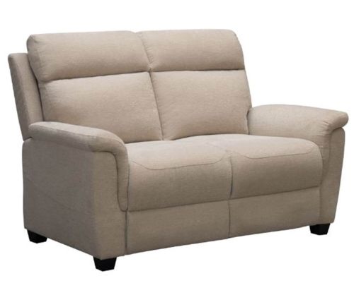 Furniture Link Detroit Natural Fabric Power Recliner 2 Seater Sofa