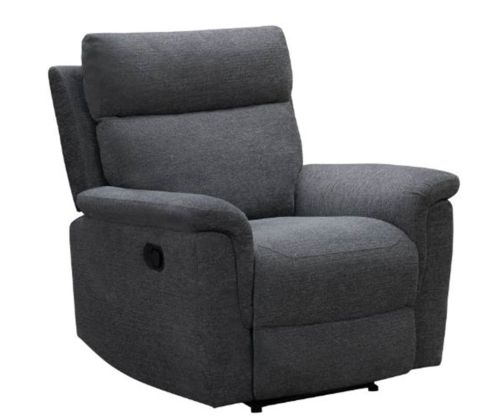 Furniture Link Detroit Grey Fabric Power Recliner Armchair