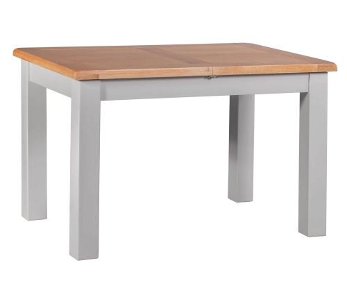 Homestyle GB Diamond Painted Oak Small Extending Dining Table
