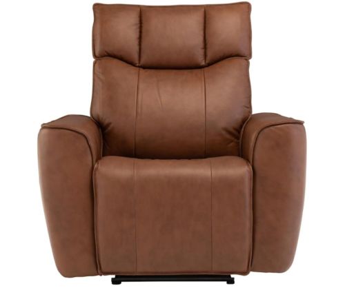 World Furniture Dolfino Tan Leather Electric Recliner Chair