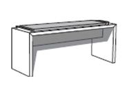 Wiemann Denver Dressing Bench with Upholstered Faux Leather Cushion