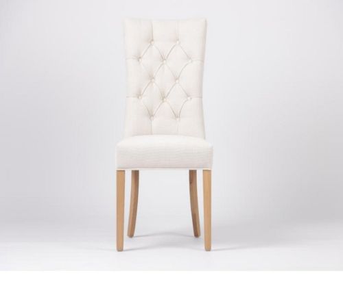Furniture Link Eaton Linen Dining Chair in Pair